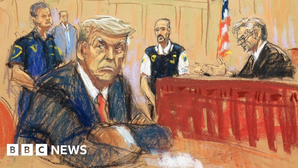 Court artists on their three, very different Trumps