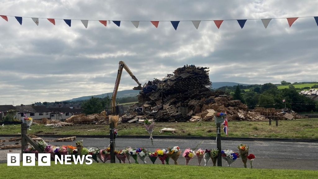 Larne Bonfire Council Launches Investigation After Man S Death BBC News    125853931 Dismantledbonfire 