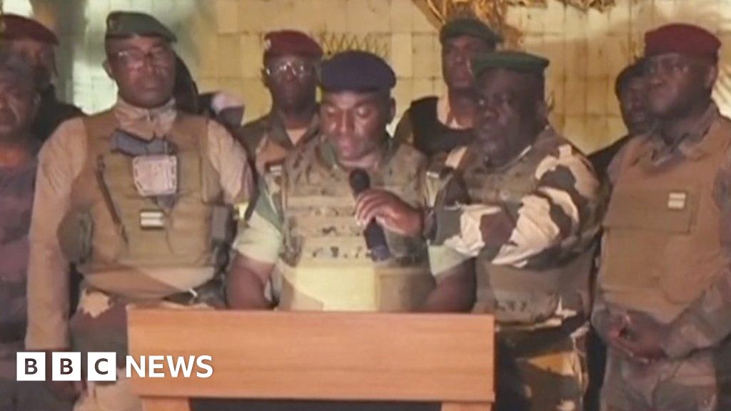 Gabon army officers announce takeover on national television