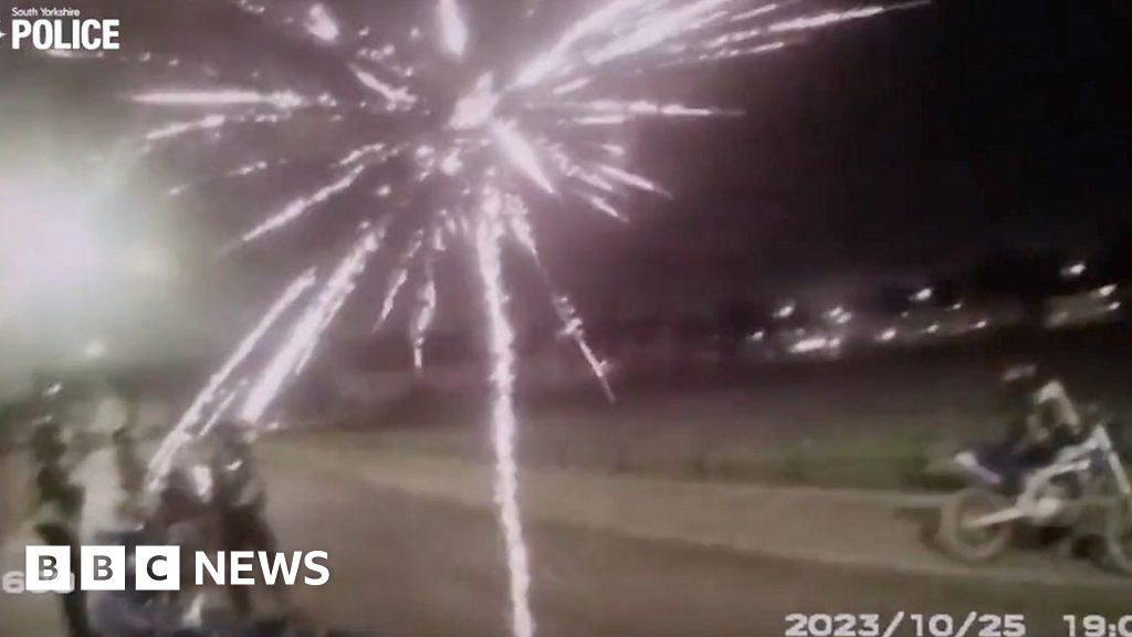 Fireworks fired at police officers in Doncaster
