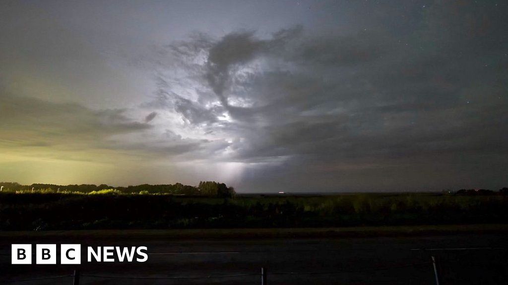 Northern Lights and storm put on Norfolk weather show