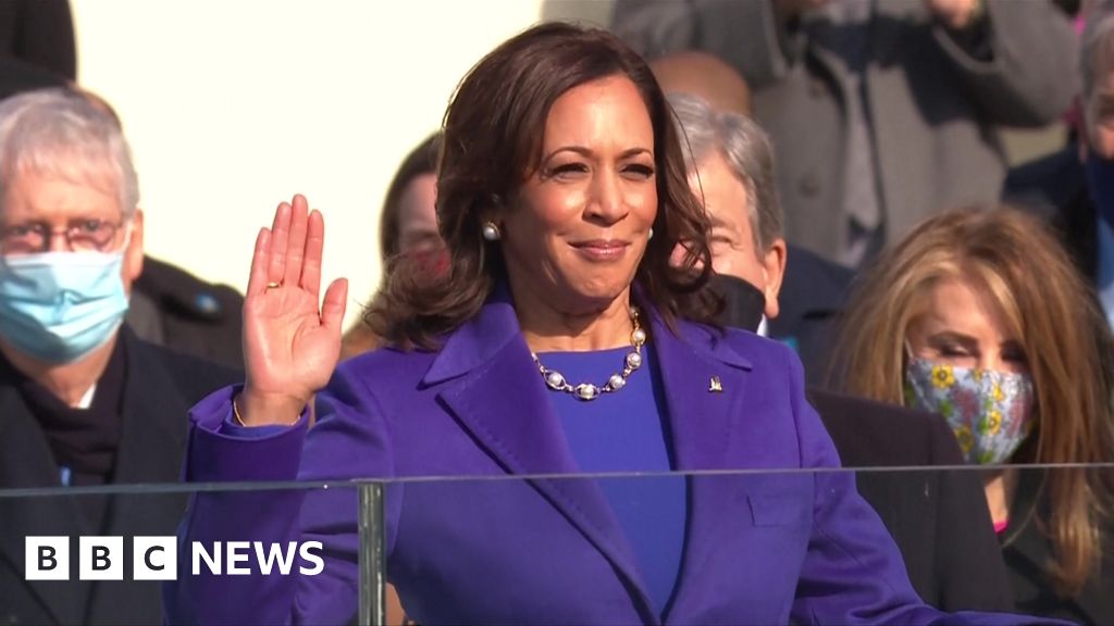 Kamala Harris sworn in as vicepresident BBC News