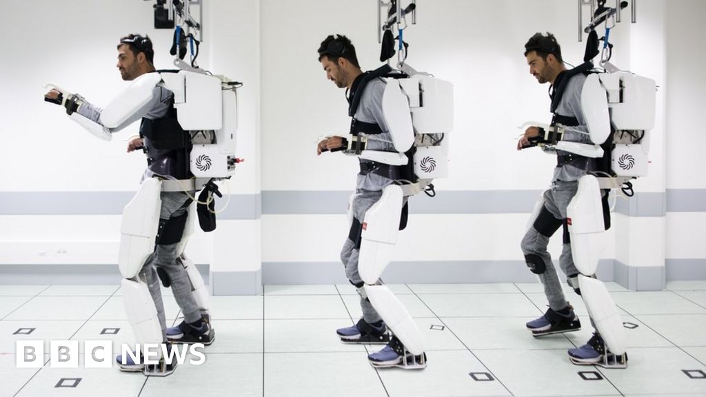 Paralysed man moves in mind-reading exoskeleton