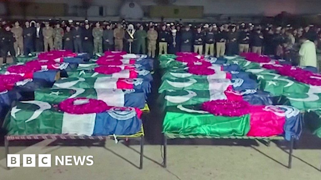 Pakistan mosque blast: Mass funeral held for police victims