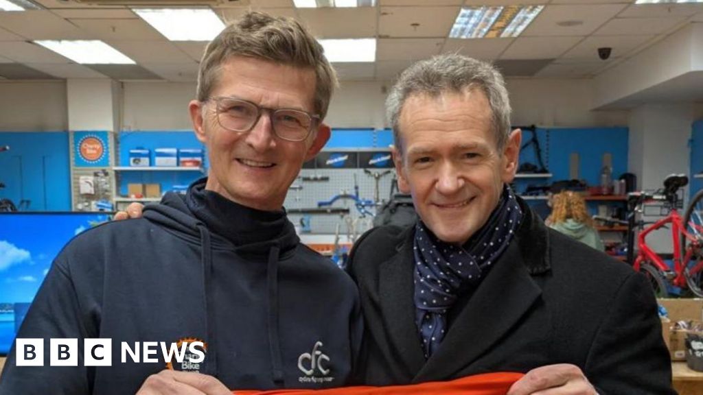 'It's an honour to give bikes to kids with cancer'