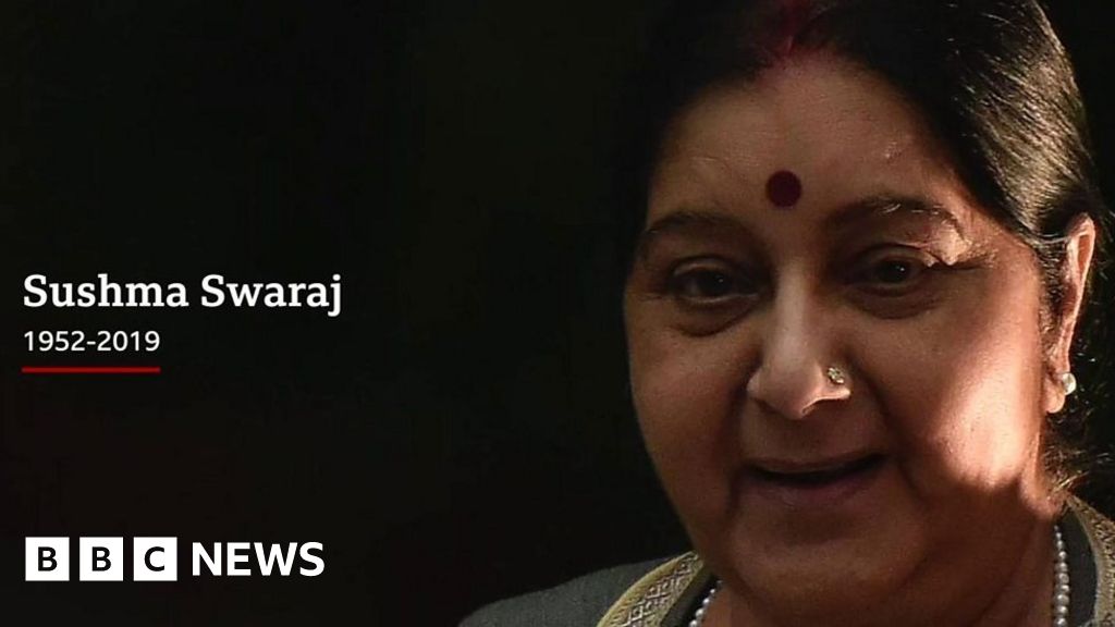 Sushma Swaraj India Mourns Beloved Former Foreign Minister Bbc News 9475