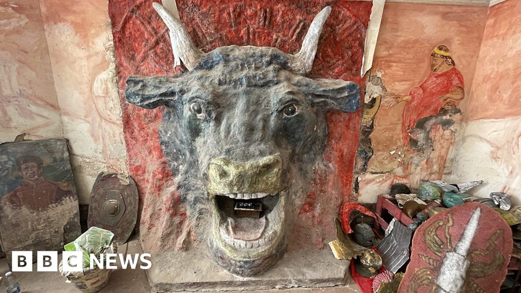 Ron's House: Minotaur head and lion found in rented apartment in Birkenhead