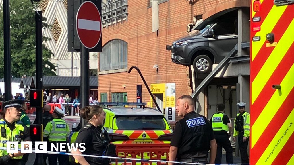 Van Crashes Through Leeds Car Park Wall Injuring Three