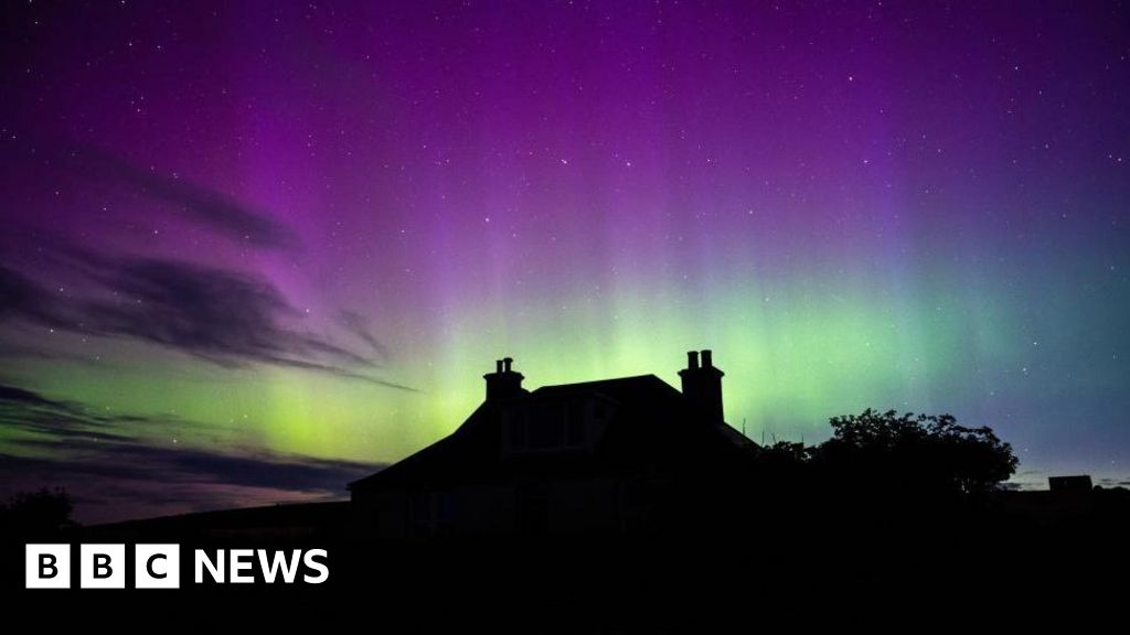 In pictures: Fiery sunsets and Northern Lights above Scotland