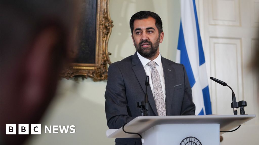 Humza Yousaf pays emotional tribute to his family in resignation speech