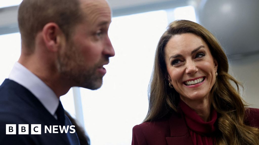 Catherine joins William for London hospital visit