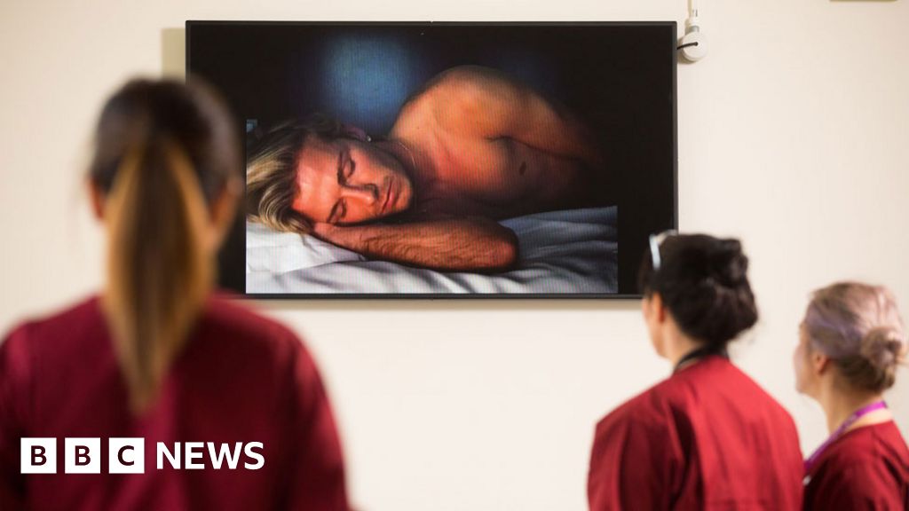 David Beckham film on show at hospital he was born in David Beckham film on show at hospital he was born in