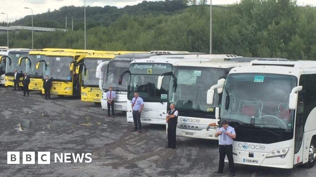Coronavirus Coach convoy highlights impact on industry