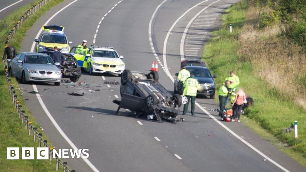 A55 Reopens After Three-vehicle Crash Near Llangefni - BBC News