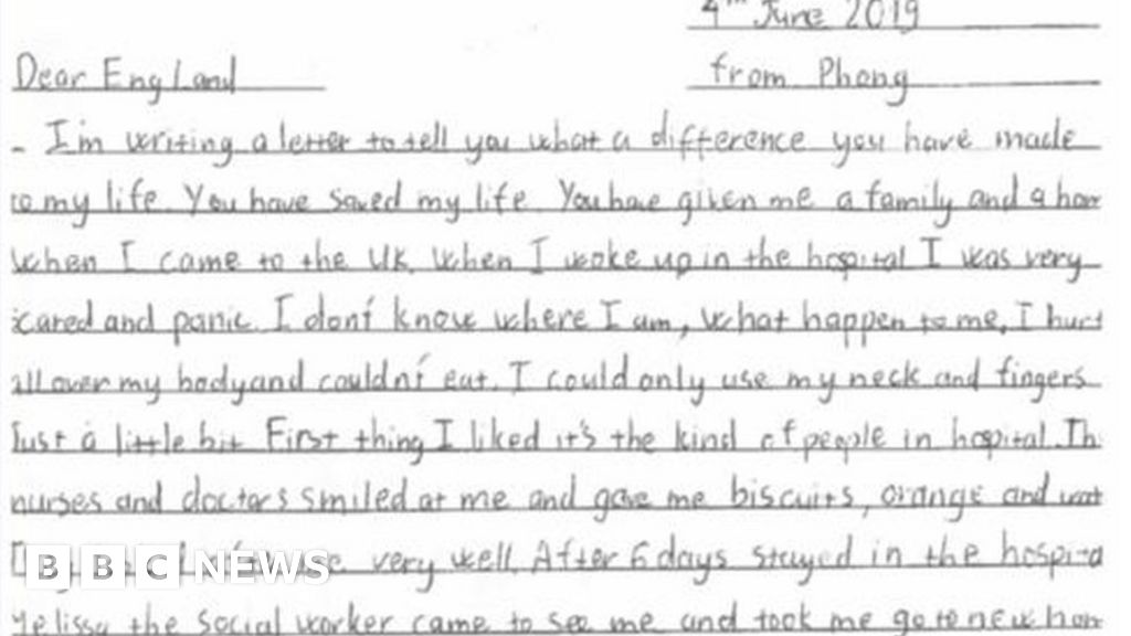 Vietnamese boy found in suitcase, thanks to the English people