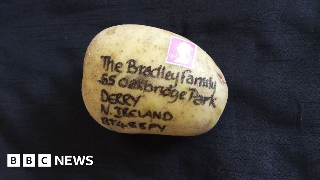 Roastie From The Postie How A First Class Spud Crossed Irish Sea Bbc News