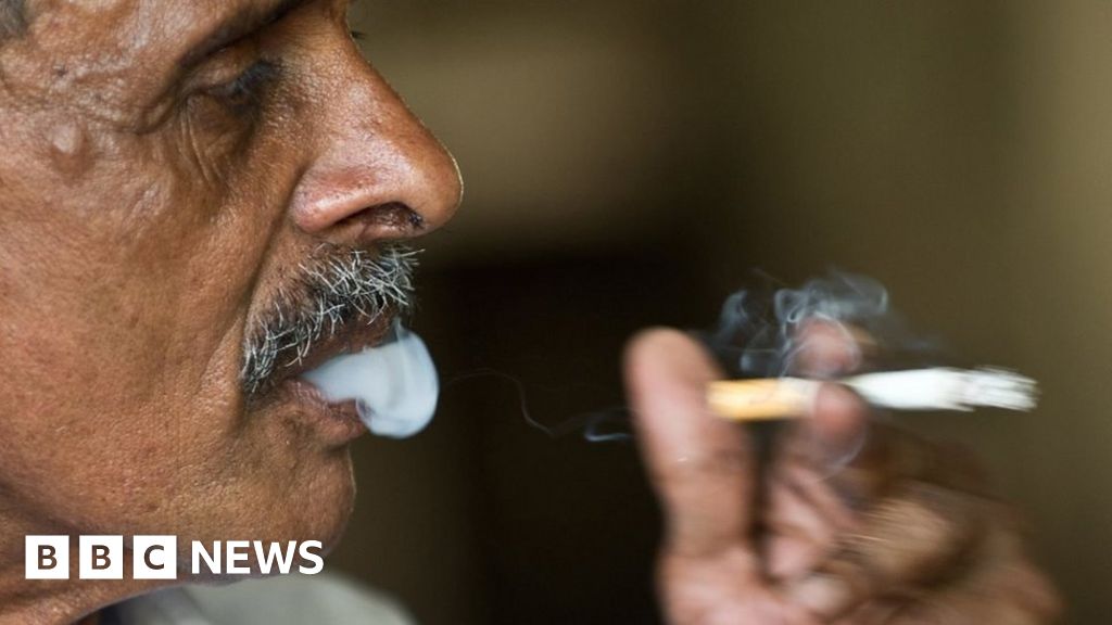 Quitsmoking helpline number on India cigarette packs BBC News