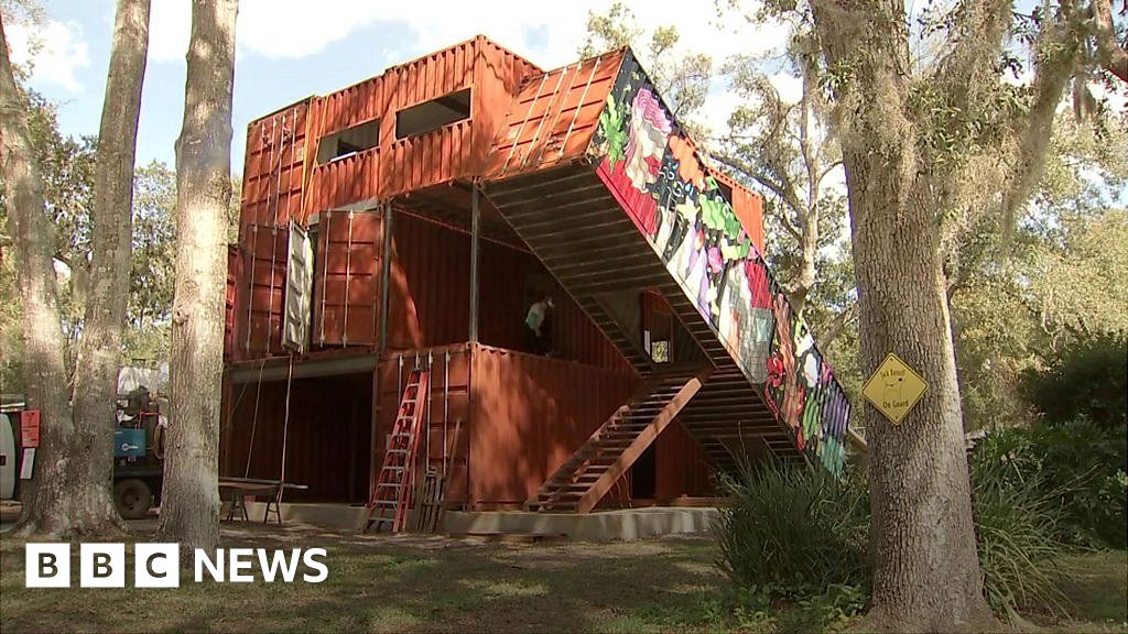 Hurricane Irma survivor's unusual new home