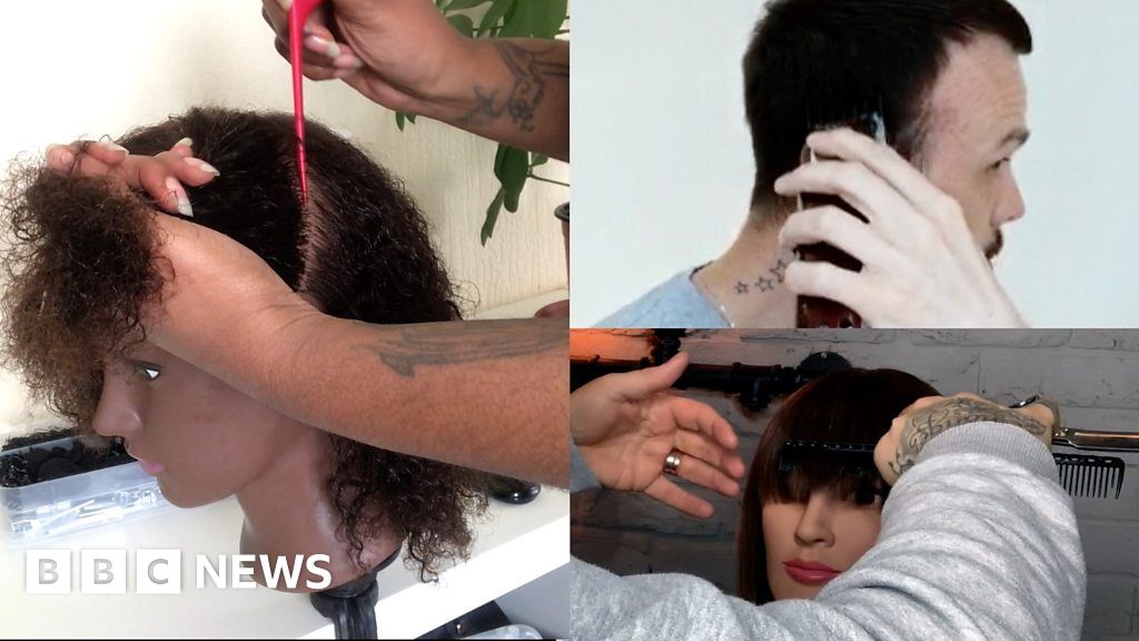 Coronavirus: How to cut your own hair at home in lockdown - BBC News