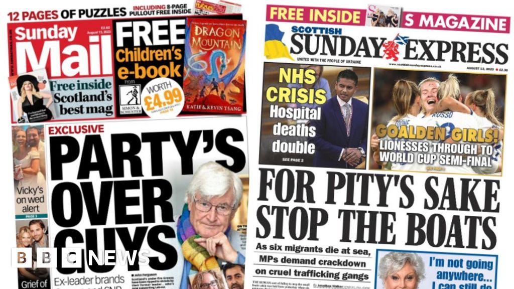 Scotland's papers: Calls to end Greens deal and more migrant barges