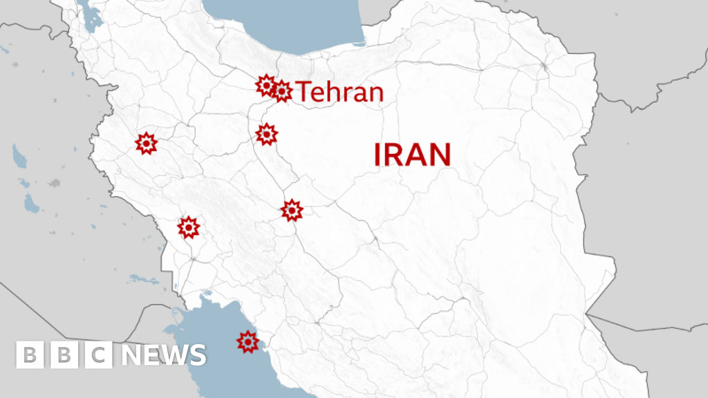 US and Israeli strikes on Iran in maps