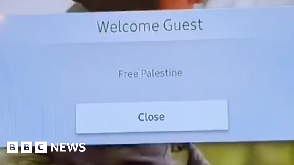 Travelodge sorry for 'Free Palestine' greeting on room TV