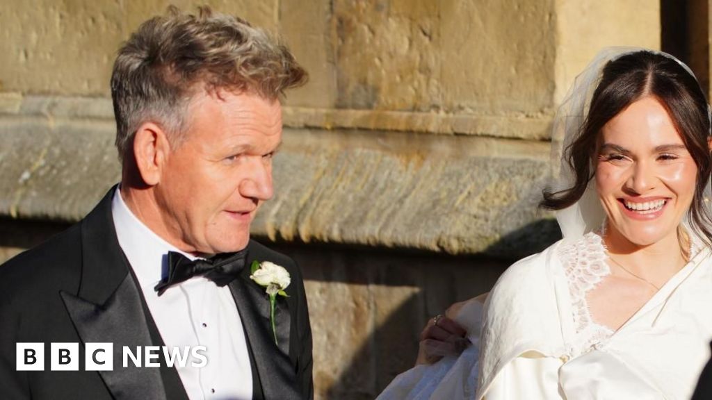 Gordon Ramsay's daughter Holly weds Olympian Adam Peaty