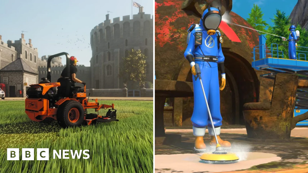 Lawn mowing and power washing: Why millions are playing cathartic video games