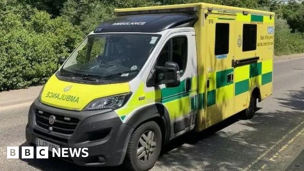 Ambulance crashes in Dersingham with two other vehicles