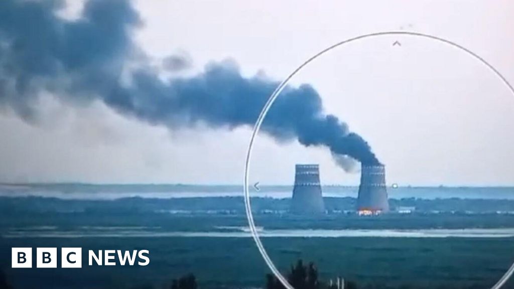 Ukraine and Russia trade blame over fire at Zaporizhzhia nuclear plant