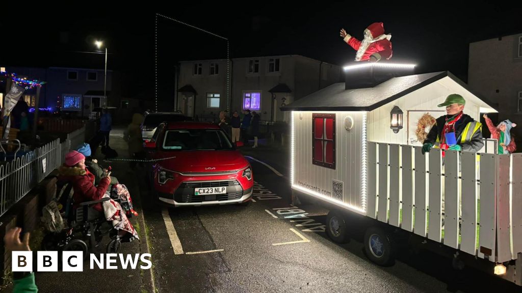 Gwynedd: Naughty list warning after teens attack Santa's sleigh 