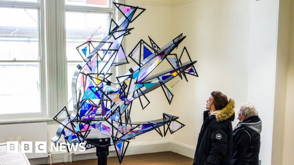 bbc.co.uk - Pamela Tickell - Demolished Stockton Swallow Hotel sign turned into art