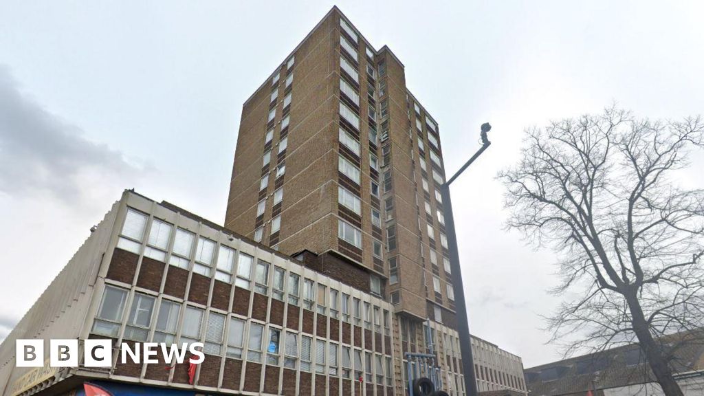 Fire breaks out at high-rise flats in Catford