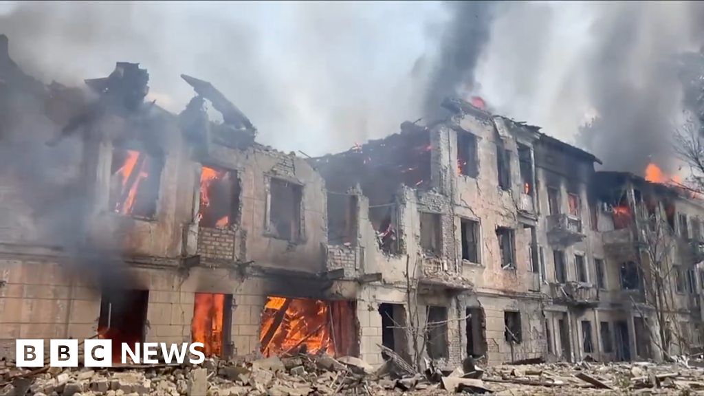 Ukraine clinic devastated by Russian missile strike