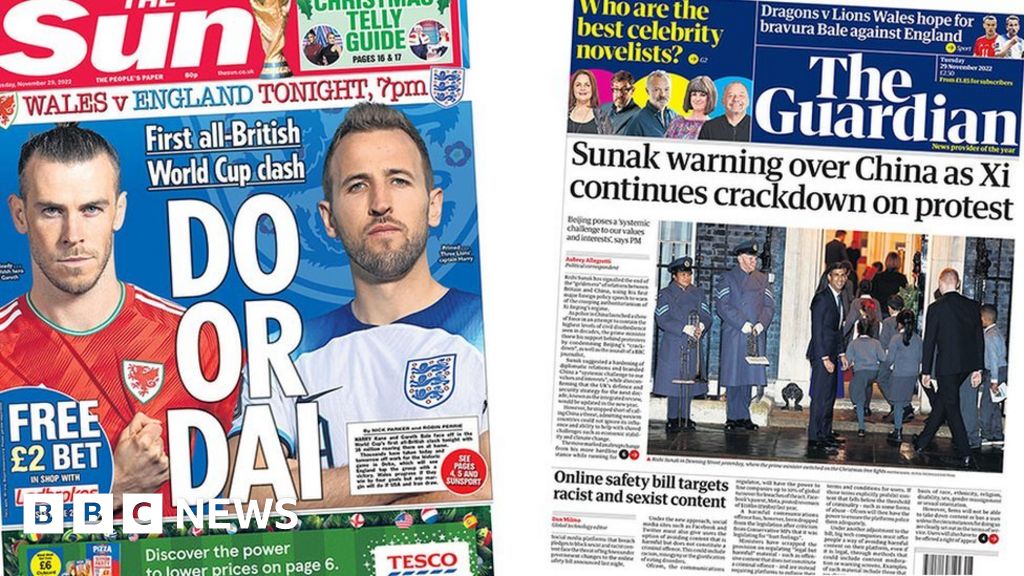 Newspaper headlines: ‘Battle of Britain’ and end of ‘golden era’ with China