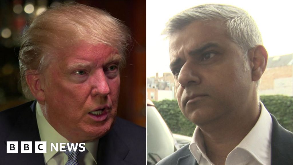 Donald Trump Challenges Sadiq Khan To Iq Test Bbc News