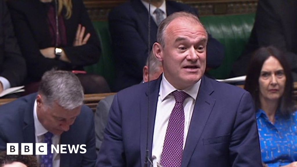 PMQs: Lib Dem call to block water firm bonuses over sewage