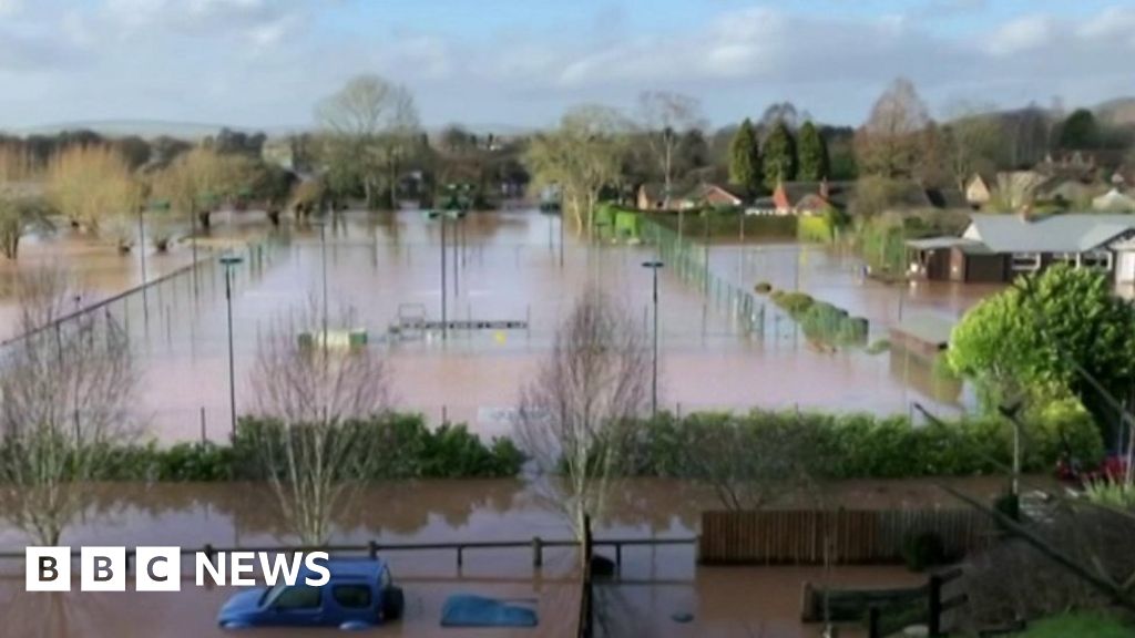 Storm Dennis Flood aftermath in Ludlow BBC News