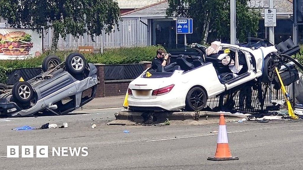 Cardiff Newport Road shut as police investigate crash BBC News