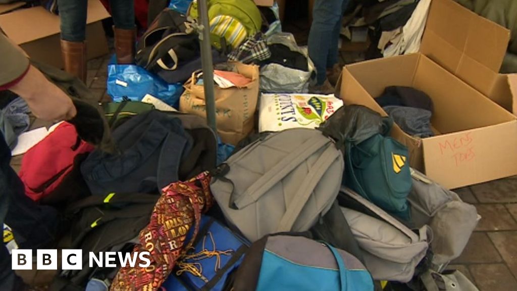 Clothes collection helps Bristol's homeless BBC News