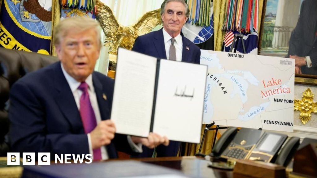 Trump signs order to rename Lake Ontario to Lake America
