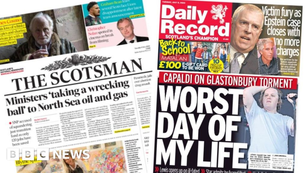 Scotland's papers: Energy jobs row and Capaldi's festival torment