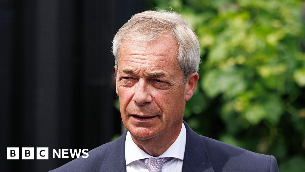 Nigel Farage speaking at a political event