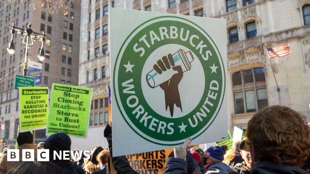 Starbucks set for strikes in US over unionisation