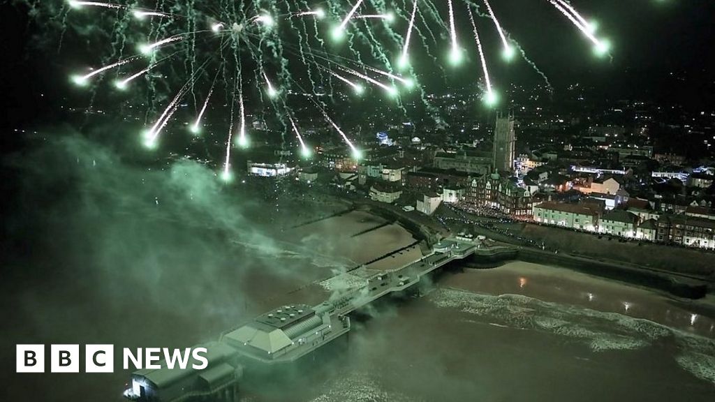 Drone captures Cromer New Year
