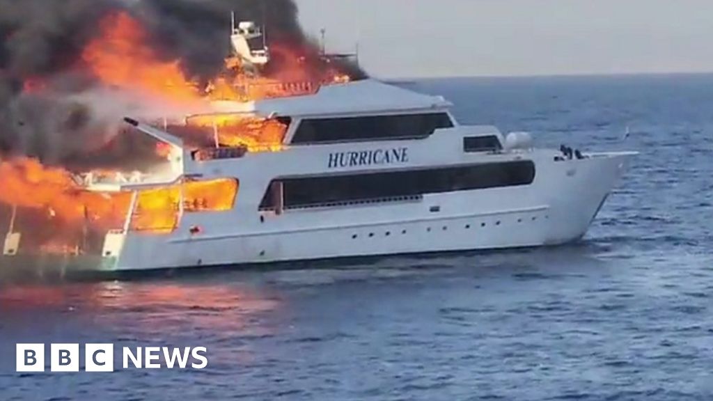 Three British tourists missing after boat fire in Egyptian Red Sea