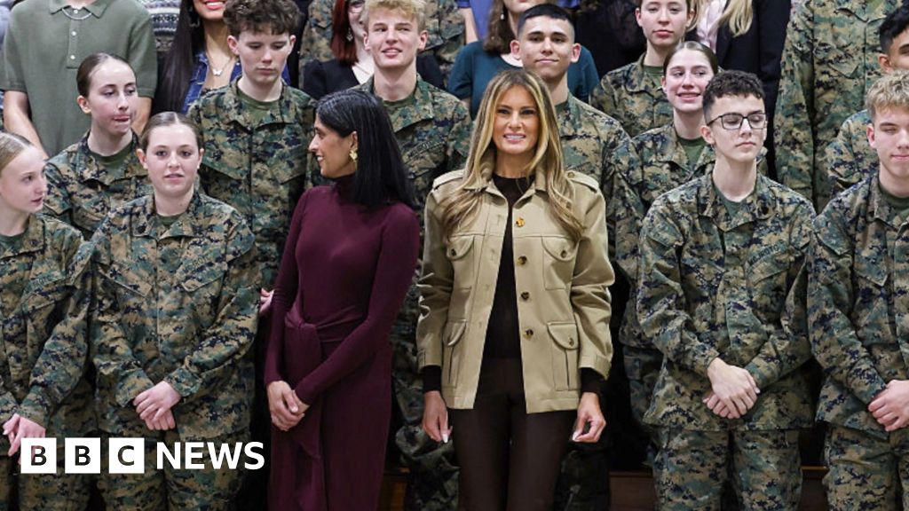 Melania Trump and Usha Vance meet military families in first joint visit