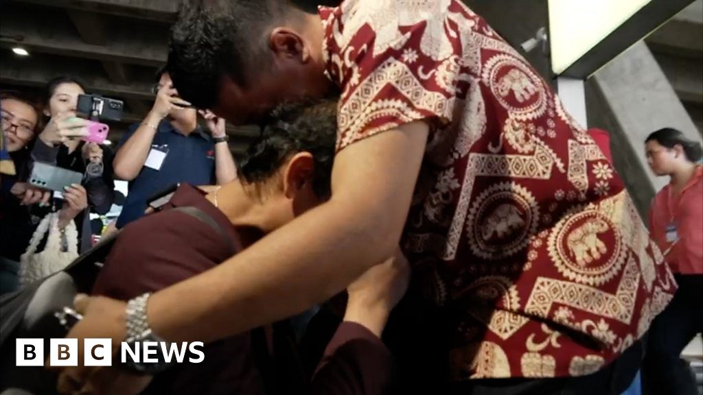 Relief as Thai hostage is reunited with family