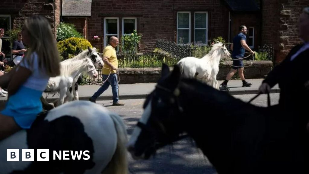 Appleby Horse Fair Boy injured jumping from car dies of injuries BBC