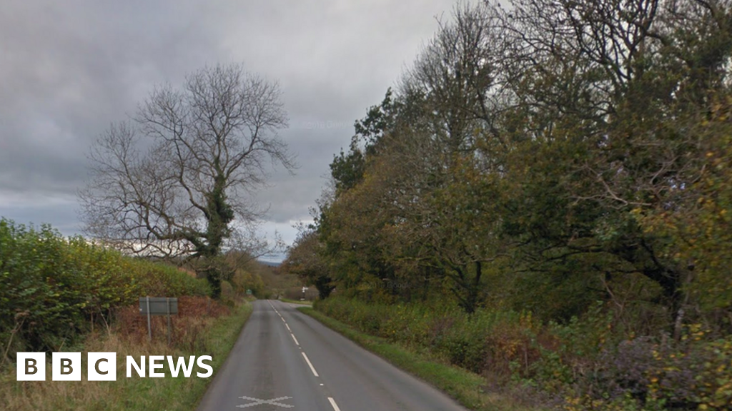 Two injured after car collides with tree near Blagdon 